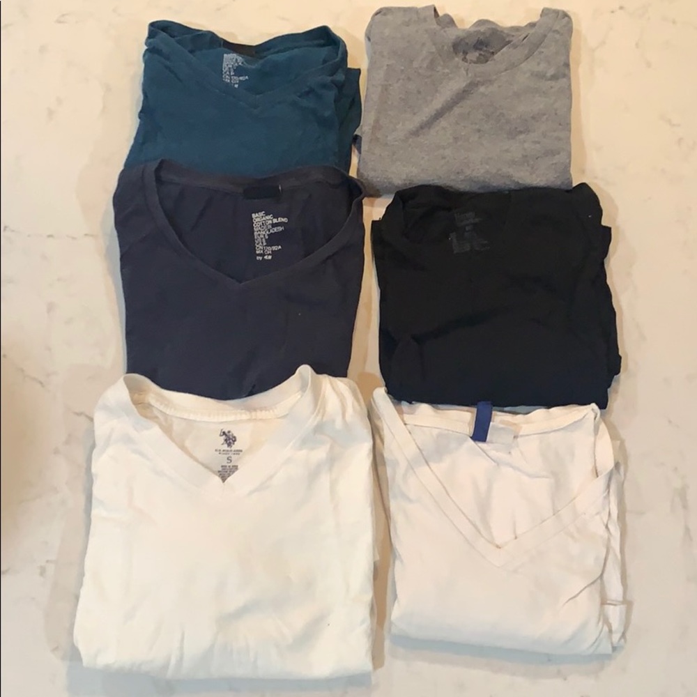 Mix of 6 tees